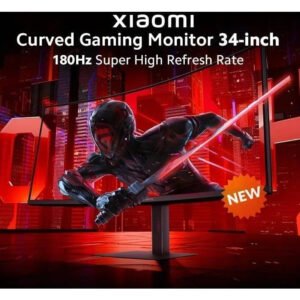 Xiaomi Curved Gaming Monitor, 34" UWQHD VA Display, 180Hz Refresh Rate, 1ms (MPRT) Response Time, AMD FreeSync Premium Technology, 1500R Curvature, 16.7m Color Display - Image 6