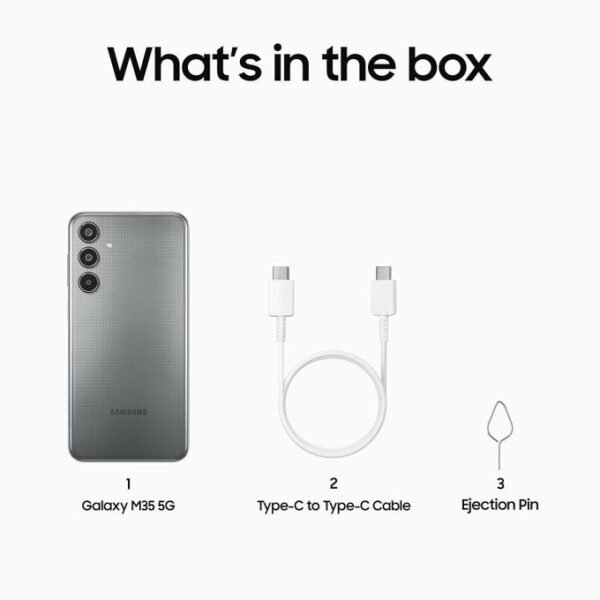 Samsung Galaxy M35 - 5G 6.6" 6GB RAM 128GB ROM 50MP 6000mAh - Thunder Grey - Image 4