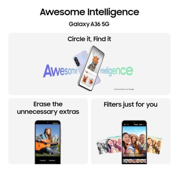 Samsung Galaxy A36 5G 6.7" 8GB RAM 128GB ROM 50MP 5000mAh – Black - Image 5