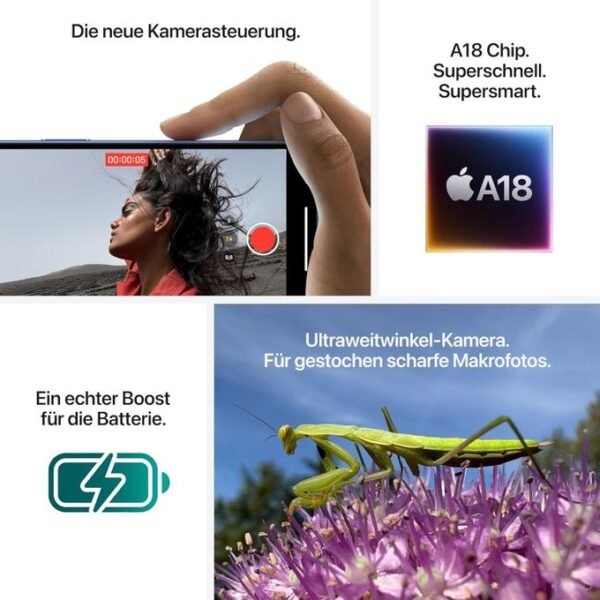 Apple IPhone 16 - 6.1" 8GB RAM 256GB ROM 48MP 3561mAh - Teal - Image 2