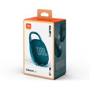 JBL Clip 5 Waterproof Bluetooth Speaker – Ultra-Portable, 12H Playtime, AURACAST (Multi-Speaker Connectivity) - Blue