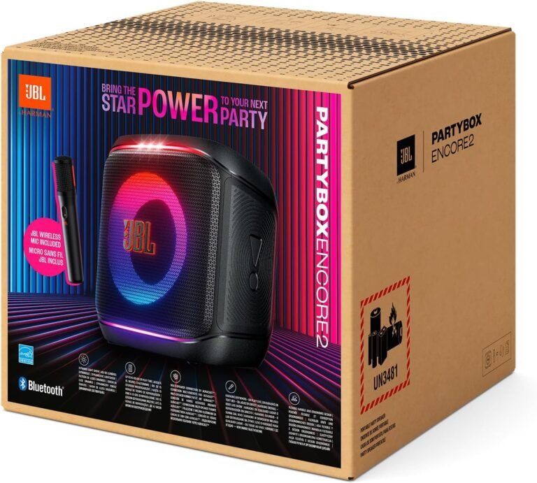 The JBL PartyBox Encore 2 Portable Bluetooth Speaker