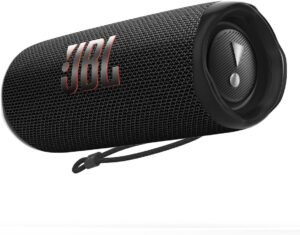 JBL Flip 6 Portable IP67 Waterproof Speaker with Bold Original Pro Sound, 2-Way Speaker, Powerful Sound and Deep Bass, 12 Hours Battery, Safe USB-C Charging Protection - Black - Image 4