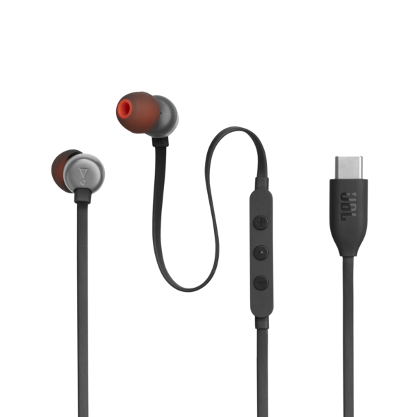 JBL Tune 310C type-c Earphone, Wired Hi-Res In-Ear Headphones, Black for Galaxy S23 Ultra, S23, S22, S21, Note 10, iPhone 15 Pro Max - Original USB Type C in-Ear Headphones With Remote & Mic - Image 3