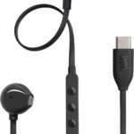 JBL TUNE 305C USB-C Wired Hi-Res In-Ear Headphones, Black