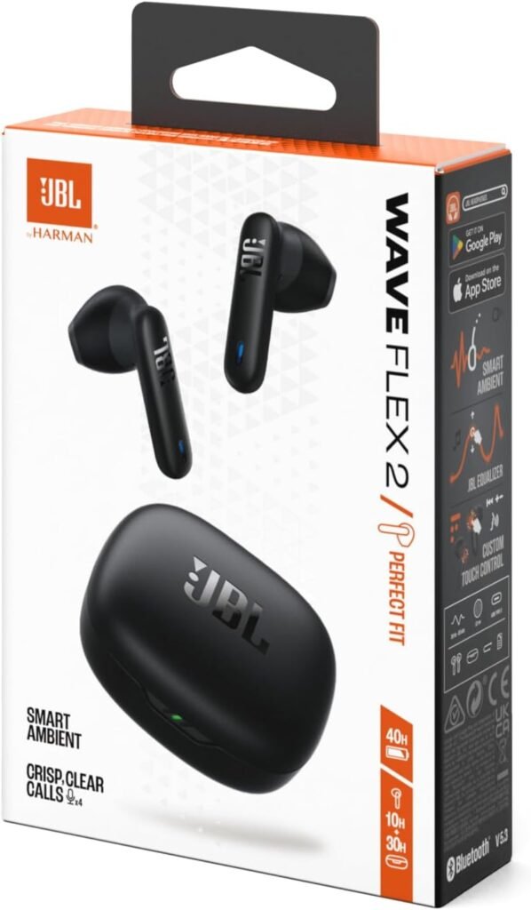 JBL Wave Flex 2 – True wireless ANC earbuds with Smart Ambient,