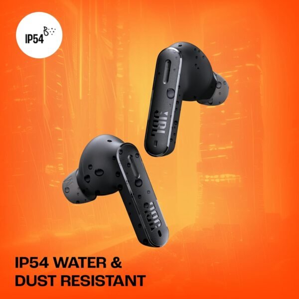JBL Tune 245NC in Ear Wireless TWS ANC Earbuds, Customized Extra Bass with Headphones App, 48H Battery, Dual Connect, Quick Charge, IP54, Bluetooth 5.3, 3Months Additional Warranty (Black) - Image 5