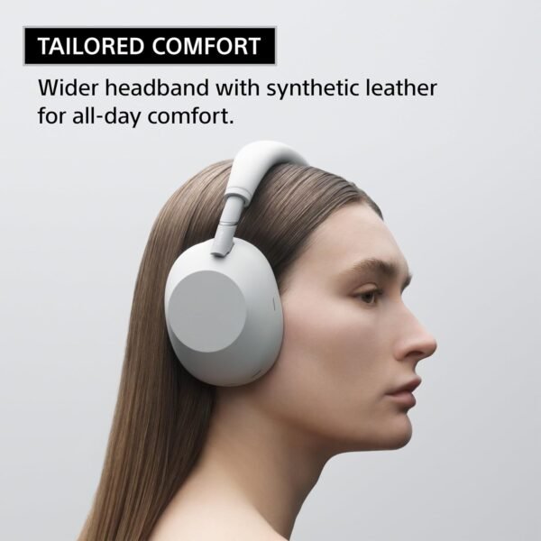 Sony WH-1000XM6 The Best Wireless Noise Canceling Headphones, HD NC Processor QN3, 12 Microphones, Adaptive NC Optimizer, Mastered by Engineers, Studio-Quality, 30-Hour Battery, Black - Image 3