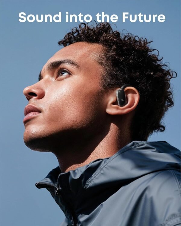 soundcore V40i by Anker, Open-Ear Headphones, Crystal Clear Design, 4 Adjustable Positions for Every Ear Size, Richer Bass, IP55, 21-Hour Playtime, AI Clear Calls, Bluetooth 5.4, App Control - Image 7