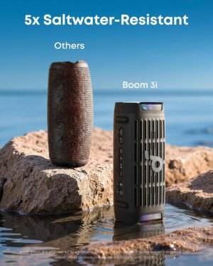 Soundcore Boom 3i by Anker, Rugged Outdoor Speakers, IP68 Waterproof, Floating Playback, Saltwater-Resistant, BassUp 2.0, 50W Portable Speaker, Bluetooth 5.3, 16H Playtime, TWS, Kayak/Fishing/Camping - Image 9