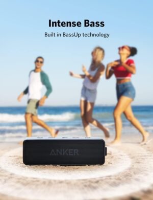 Anker Soundcore 2 Portable Bluetooth Speaker with Stereo Sound, Bluetooth 5, Bassup, IPX7 Waterproof, 24-Hour Playtime, Wireless Stereo Pairing, Speaker for Home - Image 5