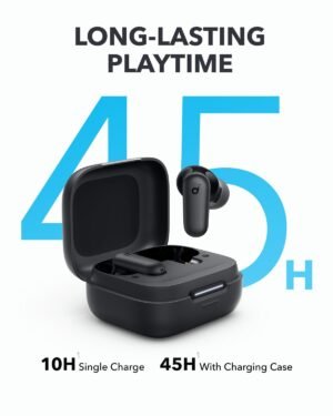 Anker soundcore R50I NC Noise Cancelling in Ear Earbuds,Strong 42Db Adaptive Noise Cancelling,Powerful Bass,45H Playtime,2-in-1 Case and Phone Stand,Ip54,Fast Charge 10Min=120 Min,Bluetooth 5.4 - Image 5
