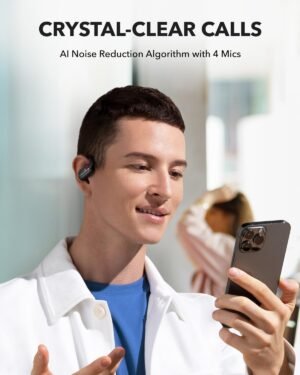 Soundcore by Anker V30i Open-Ear Headphones, Ultra-Comfort, Lightweight Design, Snug Fit, Ergonomic Ear Hooks, Robust Bass, 36H Playtime, Bluetooth 5.3, App Control, Clear Calls, Wireless Earbuds - Image 4