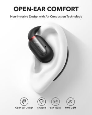 Soundcore by Anker V30i Open-Ear Headphones, Ultra-Comfort, Lightweight Design, Snug Fit, Ergonomic Ear Hooks, Robust Bass, 36H Playtime, Bluetooth 5.3, App Control, Clear Calls, Wireless Earbuds - Image 7