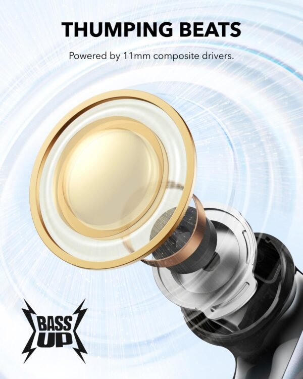 Anker soundcore P40i Noise Cancelling Wireless in Ear Earbuds,Adaptive Noise Cancelling to Environments,Heavy Bass,60H Playtime,2-in-1 Case and Phone Stand,Ipx5,Wireless Charging,Bluetooth 5.3 - Image 3