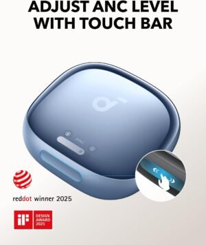 soundcore Liberty 4 Pro by Anker, Noise Cancelling Wireless Earbuds, 7-Sensor and Real-Time Adaptive Noise Cancelling, 2× Faster Charging, Studio-Level Hi-Fi Music, Clear Calls with 9 Mics and AI BLUE - Image 7