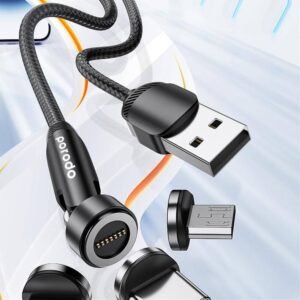 Porodo 3in1 TPE Cable with Rotatable Head - Image 3