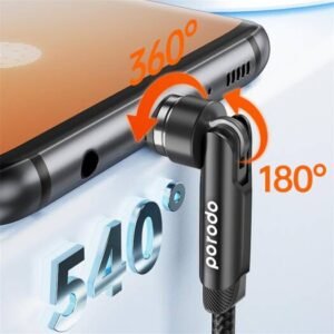 Porodo 3in1 TPE Cable with Rotatable Head - Image 5