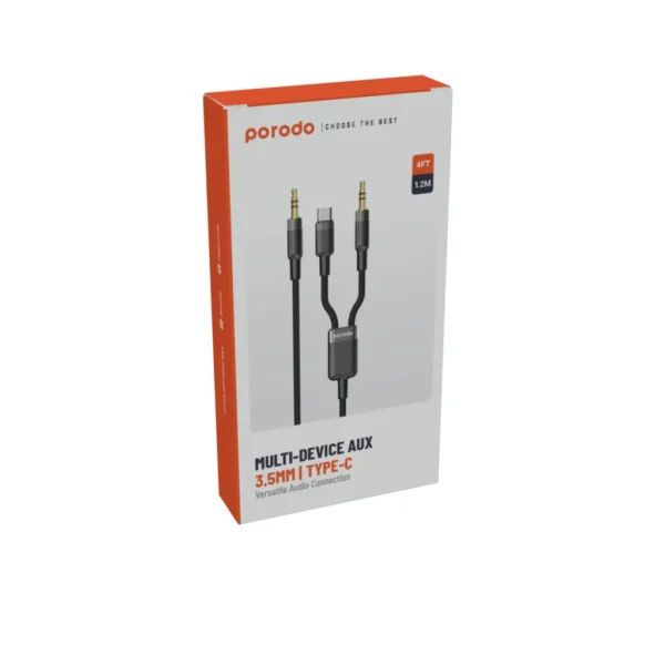 Porodo Multi-Device AUX 3.5mm|Type-C - Image 2