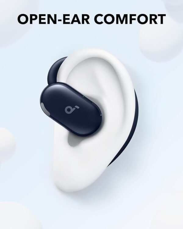 soundcore V20i by Anker Open-Ear Headphones, Adjustable Ear Hooks, Ultra-Comfort, Snug Fit, 16mm Drivers, 4 Mics, IP55, LED Lights, 36H Playtime, Fast Charging,Bluetooth 5.4, Multipoint Connection - Image 6