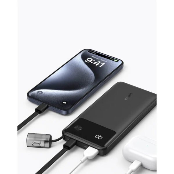 Anker Power Bank Powercore 10000mAh 22.5W Portable Charger with USB C Lanyard Cable A1388 - Image 2