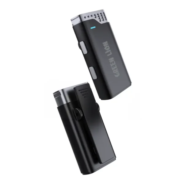 Green Lion 2 IN 1 360 Microphone USB-C Lightning - Black - Image 2