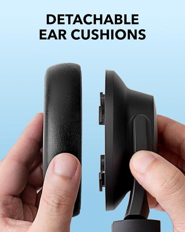Anker Soundcore Q11i Wireless Over-Ear Bluetooth Headphones by Anker, Deep Bass, 60H Playtime, Hi-Res Audio, Detachable Ear Cushions, Multipoint Connection - Image 3
