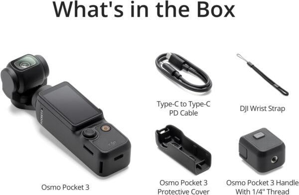 DJI Osmo Pocket 3, Vlogging Camera with 1'' CMOS & 4K/120fps Video, 3-Axis Stabilization, Face/Object Tracking, Fast Focusing, 2" Rotatable Touchscreen - Image 7