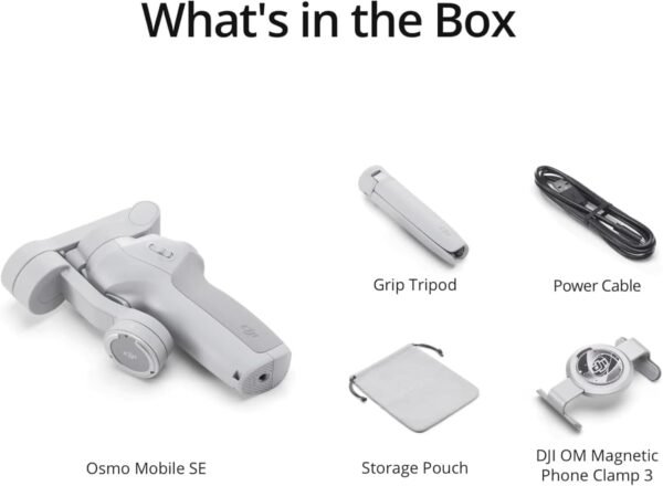 DJI OSMO Mobile SE Intelligent Gimbal, 3-Axis Phone Gimbal, Android and iPhone Gimbal, Vlogging Stabilizer YouTube and TikTok Videos - Image 3
