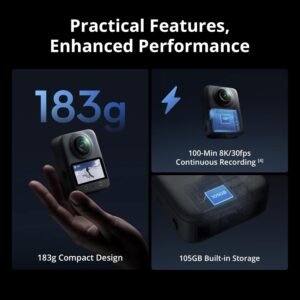 DJI Osmo 360 Adventure Combo, 360 Camera With 1-Inch 360° Imaging, Extended Battery Life With 3 Batteries, Native 8K 360° Video, 4K/120fps & 170° Boost Video - Image 7