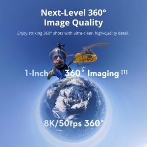 DJI Osmo 360 Adventure Combo, 360 Camera With 1-Inch 360° Imaging, Extended Battery Life With 3 Batteries, Native 8K 360° Video, 4K/120fps & 170° Boost Video - Image 3