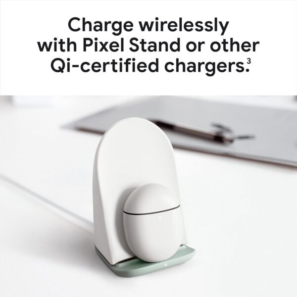 Google Pixel Buds Pro - Noise Canceling Earbuds - Up to 31 Hour Battery Life with Charging Case - Bluetooth Headphones - Compatible with Wireless Charging - Fog - Image 3