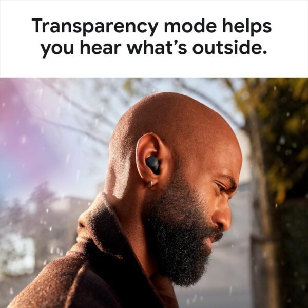Google Pixel Buds Pro - Noise Canceling Earbuds - Up to 31 Hour Battery Life with Charging Case - Bluetooth Headphones - Compatible with Wireless Charging - Fog - Image 5