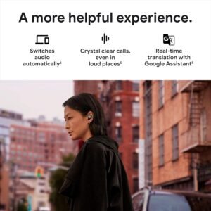 Google Pixel Buds Pro - Noise Canceling Earbuds - Up to 31 Hour Battery Life with Charging Case - Bluetooth Headphones - Compatible with Wireless Charging - Fog - Image 10