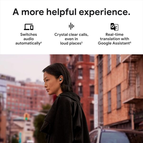 Google Pixel Buds Pro - Noise Canceling Earbuds - Up to 31 Hour Battery Life with Charging Case - Bluetooth Headphones - Compatible with Wireless Charging - Fog - Image 10