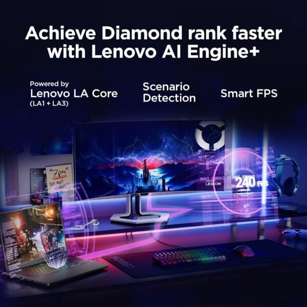 Lenovo Legion 5 16IAX10 Gaming Laptop, 16" WQXGA IPS 240Hz Display, Intel Core Ultra 9 275HX, 32GB RAM, 1TB SSD, GeForce RTX 5060 8GB, Win11, English Keyboard, Storm Grey - Image 5