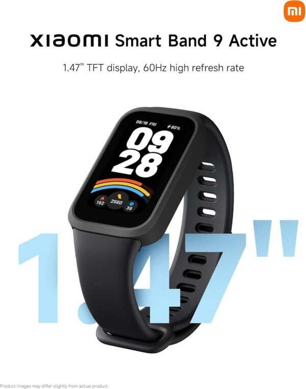 Xiaomi Smart Band 9 Active, 1.47" TFT Display For Seamless Interaction,ultra Long Battery Life, Light 9.99mm Ultra-slim Body, Water Resistant Up To 50m, Black - Image 7