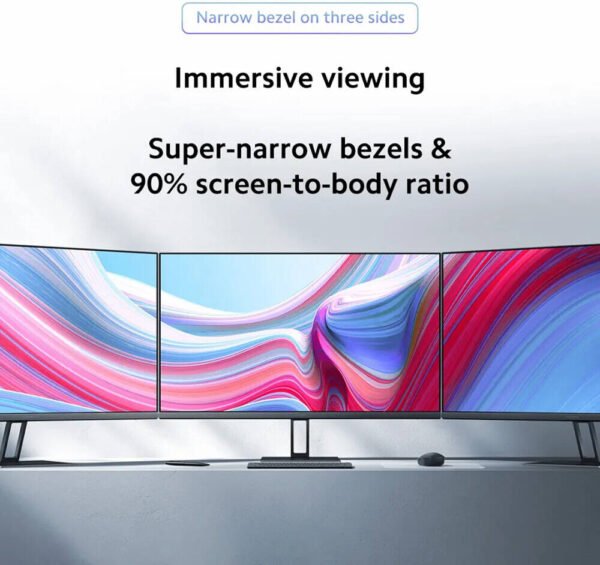 Xiaomi A27Qi Monitor, 27" IPS Display, QHD Resolution, 100Hz Refresh Rate, 6ms (GtG) Response Time, T V Rheinland certification, 16.7m Color Support, Black - Image 6
