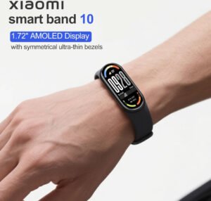 Xiaomi Smart Band 10 Smartwatch, 1.72" AMOLED Display, 60Hz Refresh Rate, Sleep & Stress Tracking, SpO & Heart Rate Monitor, 5ATM Water Resistance, Up to 21-Day Battery Life, Black - White - Image 6