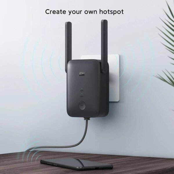 Xiaomi Mi WiFi Range Extender AC1200, Dual-Band 2.4GHz & 5GHz Wireless Signal Booster with 867Mbps High-Speed Performance, Ethernet Port, WPS Setup, Access Point & Repeater Modes - Image 2