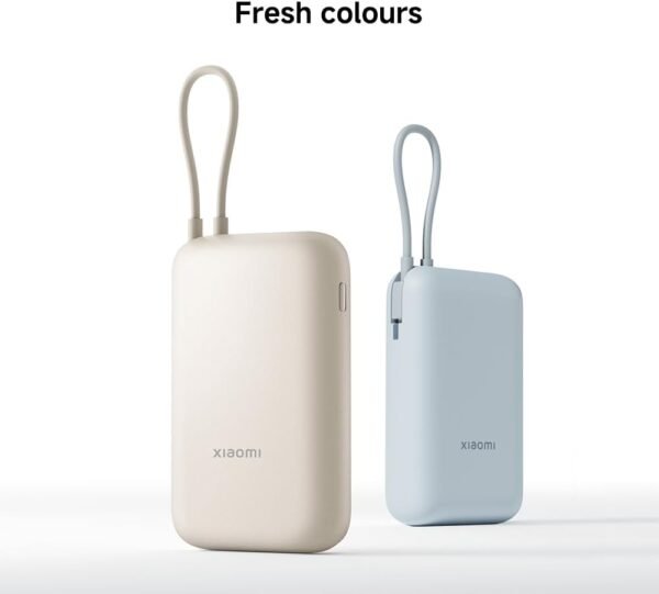 Xiaomi Power Bank 10000mAh (Integrated Cable) Ice Blue - Image 2