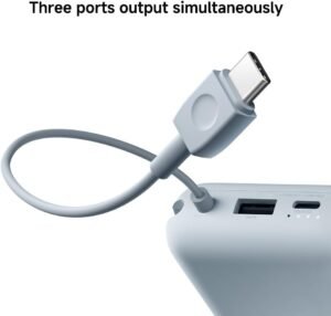 Xiaomi Power Bank 10000mAh (Integrated Cable) Ice Blue - Image 5