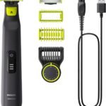 Philips OneBlade QP1424/10 | Trim, Edge & Shave Any Length | 2 Stubble Combs, Dual-Sided Blade | Wet & Dry Use, 30min Cordless
