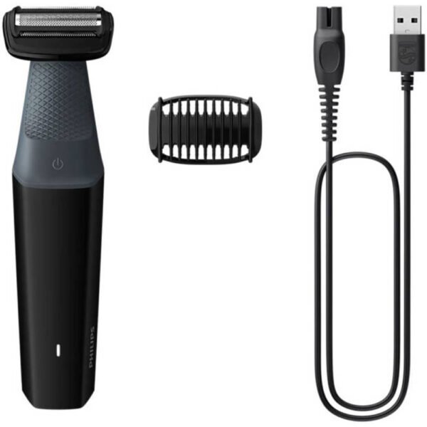Philips Bodygroom Series 3000 Electric Shaver, Showerproof Groin & Body Trimmer, Hypoallergenic Blades, Close & Comfortable Shave, 3mm Comb, 50min Cordless, Ergonomic Grip, Black - Image 2