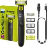 Philips OneBlade Face & Body QP2824 | Dual-Sided Blade | Unique OneBlade Technology | 45min Cordless | Waterproof | Electric Beard Trimmer & Shaver