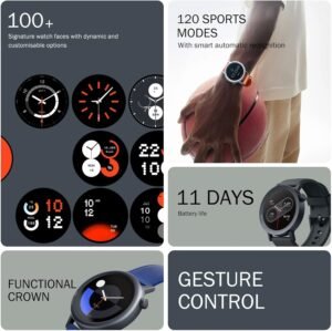 Nothing CMF Watch Pro 2, 1.32" AMOLED Display, Functional Crown, Gesture Control, Accelerometer, Ambient Light, 120 Sports Modes, Up to 11 Days Of Usage, IP68, Bluetooth 5.3, GPS, Blue - Image 2