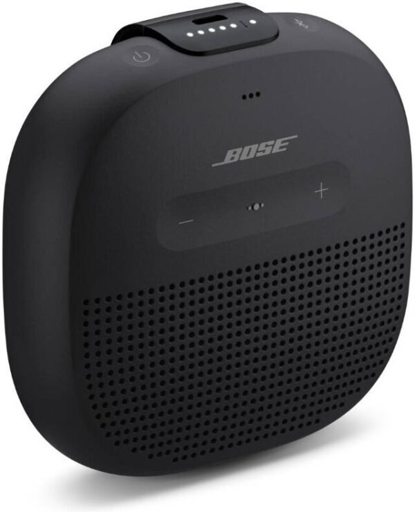 Bose SoundLink Micro, Portable Outdoor Speaker, Ultra-Portable, Water-Resistant IPX7 Rating, Up to 6 Hours Battery Life, Bluetooth 4.2, Durable Silicone and Plastic Build, Black - Image 2