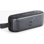 Anker Soundcore Motion 100 Portable Wireless Bluetooth Speaker, 20W Dual Full-Range Drivers, Built-In Strap, 12-Hour Playback, BassUp Technology, IPX7 Waterproof, Customizable 9-Band EQ, Black