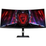Xiaomi Curved Gaming Monitor, 34" UWQHD VA Display, 180Hz Refresh Rate, 1ms (MPRT) Response Time, AMD FreeSync Premium Technology, 1500R Curvature, 16.7m Color Display