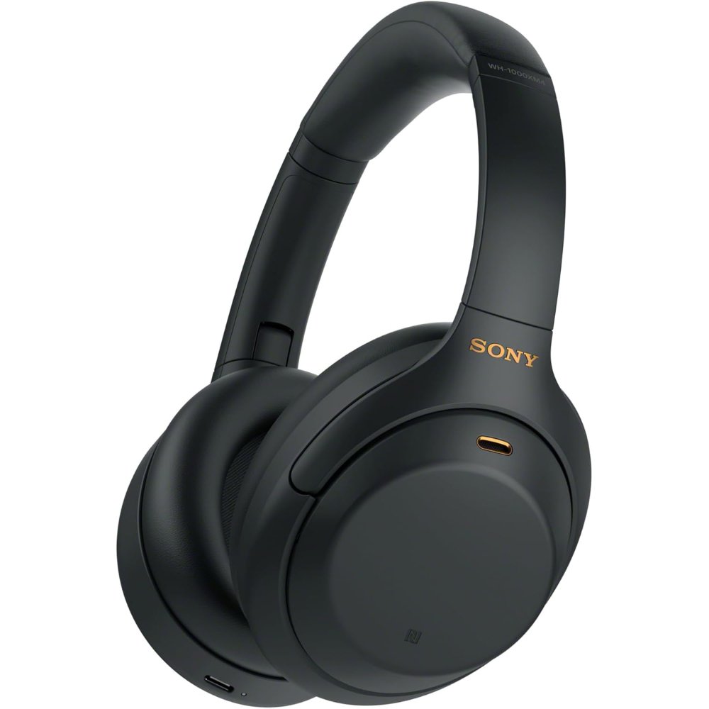 SONY WH-1000XM4 Wireless Noise-Canceling Over-Ear Headphones, Hi-Res Audio Drivers, Custom Sound for Activities & Locations, Up to 30H of Playback with BT+ANC